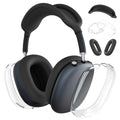 Woyinger Silicone Case for AirPods Max (2024/2020)Clear Soft TPU Ear Cups CoverEar Pad CoverHeadband Cover for AirPods Max(USB-C/Lightning)Transparent Accessories for Apple AirPods Max Midnight