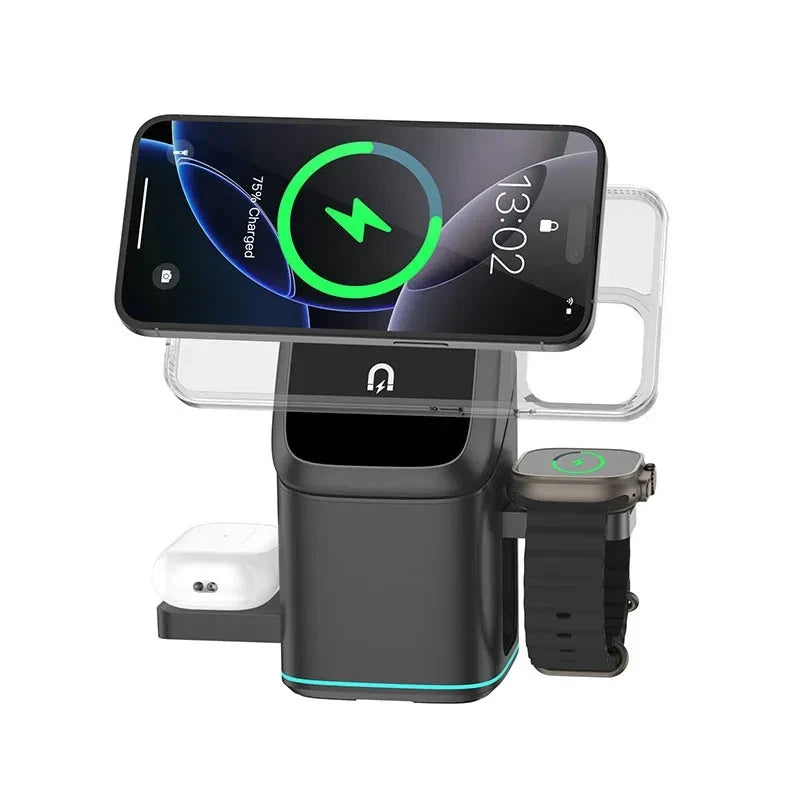 Rotational 3-in-1 Magnetic Charging Stand