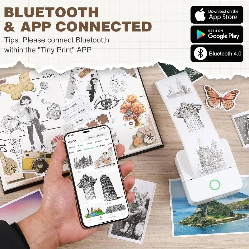 Portable Thermal Smartphone Printer